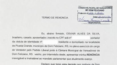 Termo de Renúncia 
